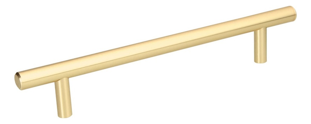 Jaladera Latón Brillante Estilo Cilindro 22 Cms 43872 Hermex Color Dorado