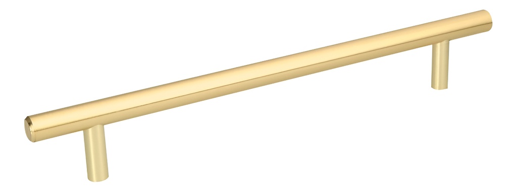 [TR-JAL-0324] Jaladera Latón Brillante Tipo Cilindro 25 Cms Hermex 43873 Color Dorado