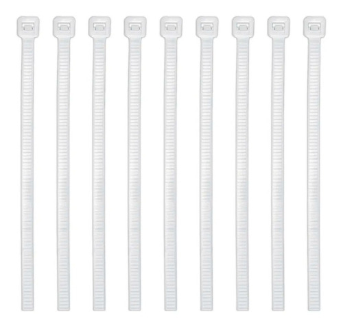 Cincho Plástico, 50 Lb, 40 Cm, Bolsa 25 Pz Volteck 44310 Color Blanco