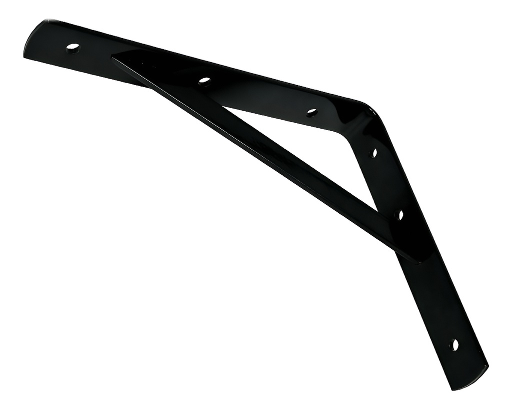 [TR-MER-16N] Mensula Negra 10'' X 16'' Reforzada Fiero 44677 Color Negro