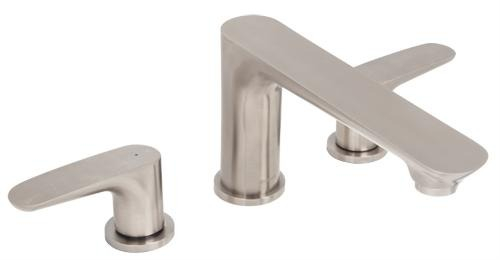 Mezcladora Riviera De Tina Romana Satinada Foset 45187 Acabado Cepillado Color Marrón Claro