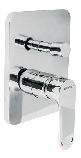 Monomando Riviera Regadera Con Desviador Cromado Foset 45196