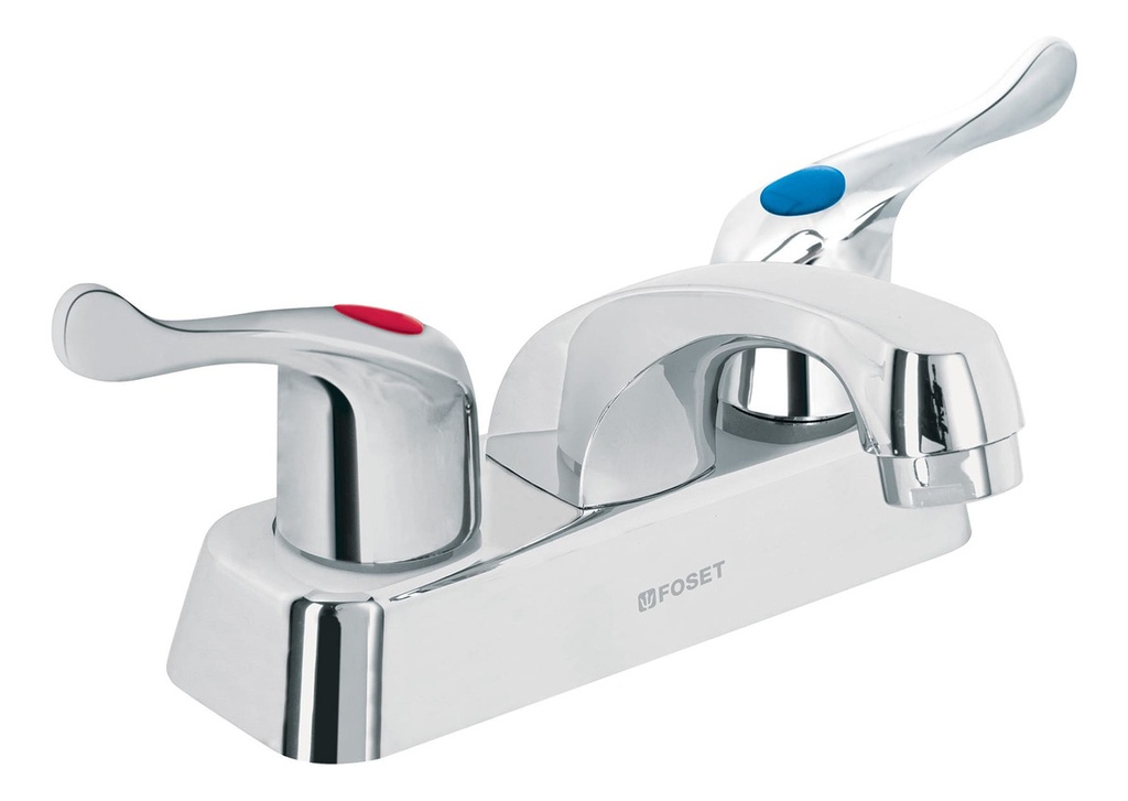 [TR-MP-048P] Mezcladora Lavabo Cuello Corto Manerales Palanca Foset 45511