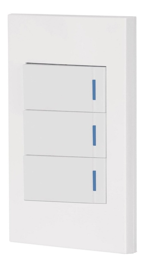 Placa 3 Interruptores Sencillos Linea Española Volteck 45599