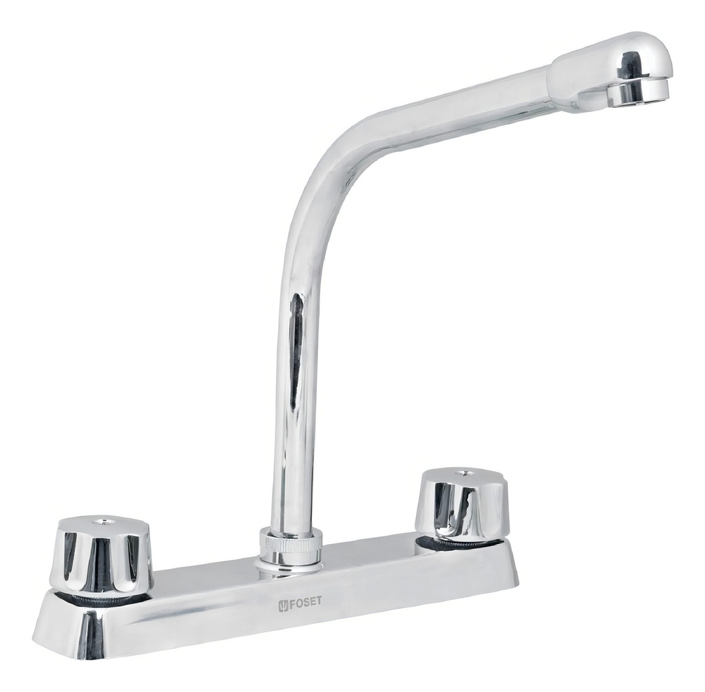 [TR-F-319-C] Mezcladora 8" Tipo Cobra Man Std Compresion Foset 45614 Acabado Cromado Color