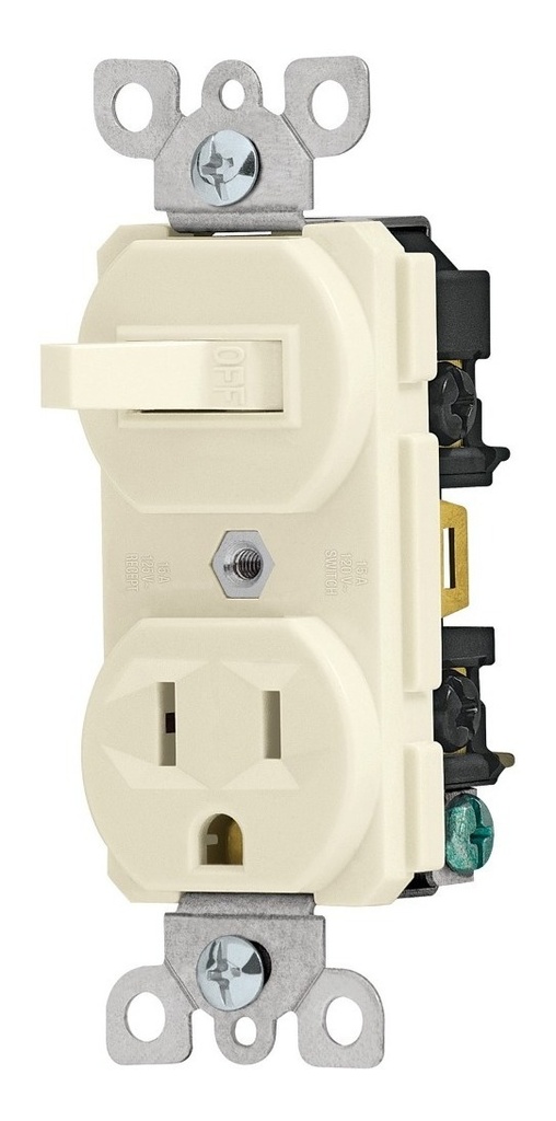 Contacto Aterrizado y Apagador Std Voltech 46001
