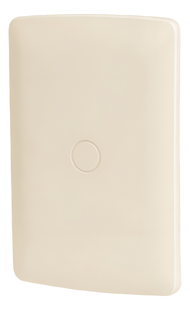 Placa Ciega Plastica Marfil Italiana Voltech 46144