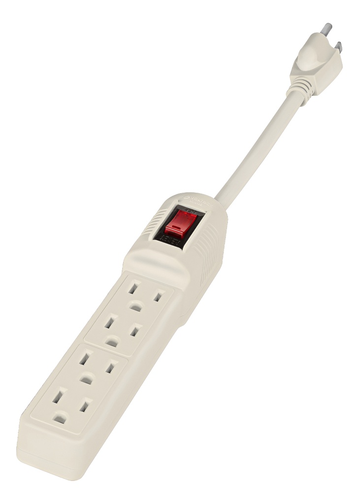 Multicontacto 4 Entradas Economico Voltech 46181