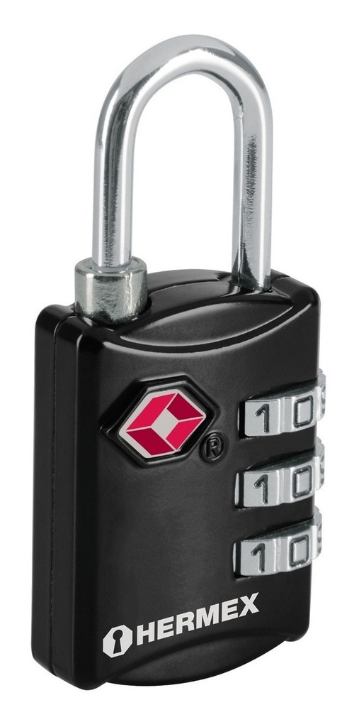 [TR-CMA-5C] Candado De Combinación De Seguridad Tsa, 30 Mm, Blister Color Negro