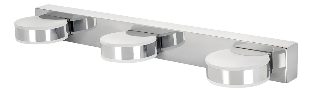 [TR-ARB-300L] Arbotante Decorativo, Triple, Cromado 9w Led, Volteck 46346 Estructura Gris