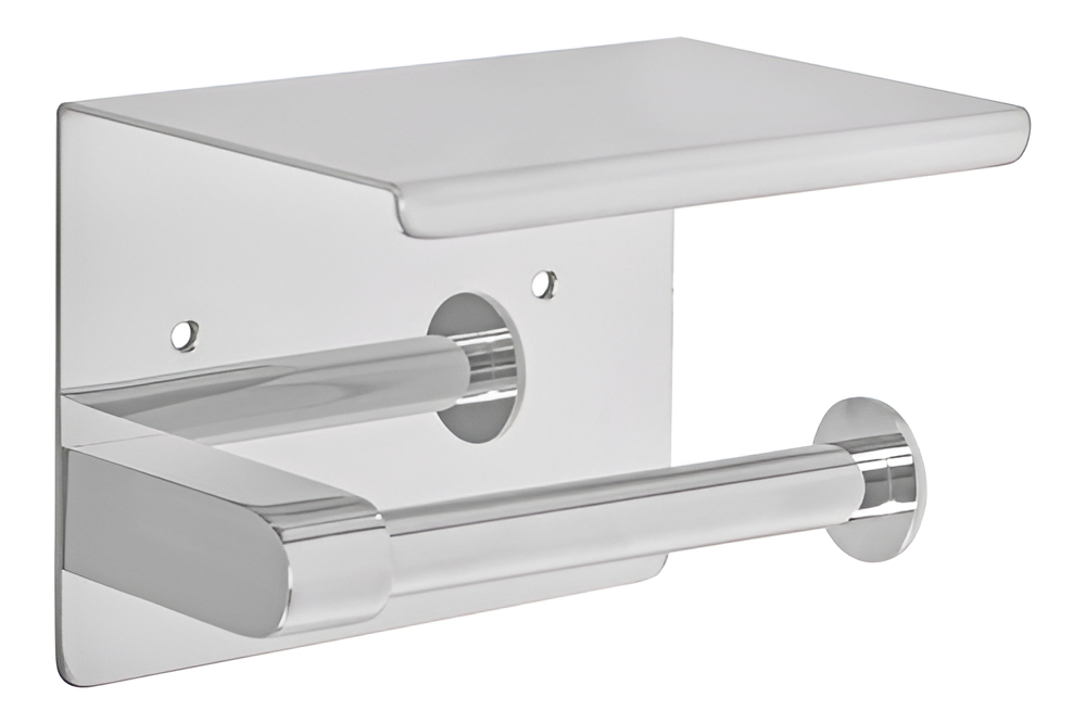 Porta Rollo Con Soporte P/celular Cromo Riviera Foset 46354