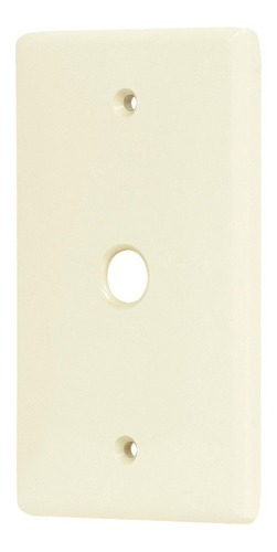 Placa Antena Plástica Marfil Voltech Ppan-s Std 7cm Para Instalación Eléctrica