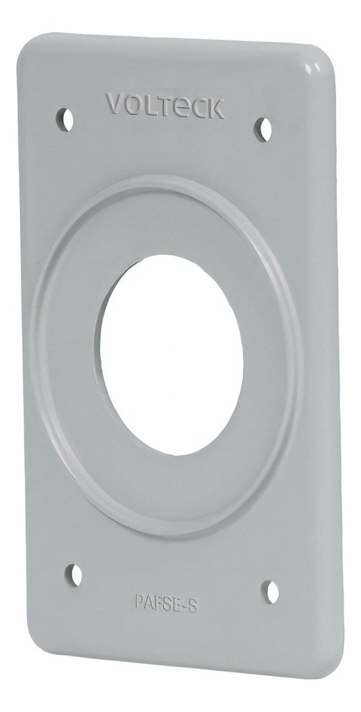 [TR-PAFSE-S] Placa Tipo Fs, Sencilla, Sobreponer, Volteck 46431 Color Gris Corriente Nominal