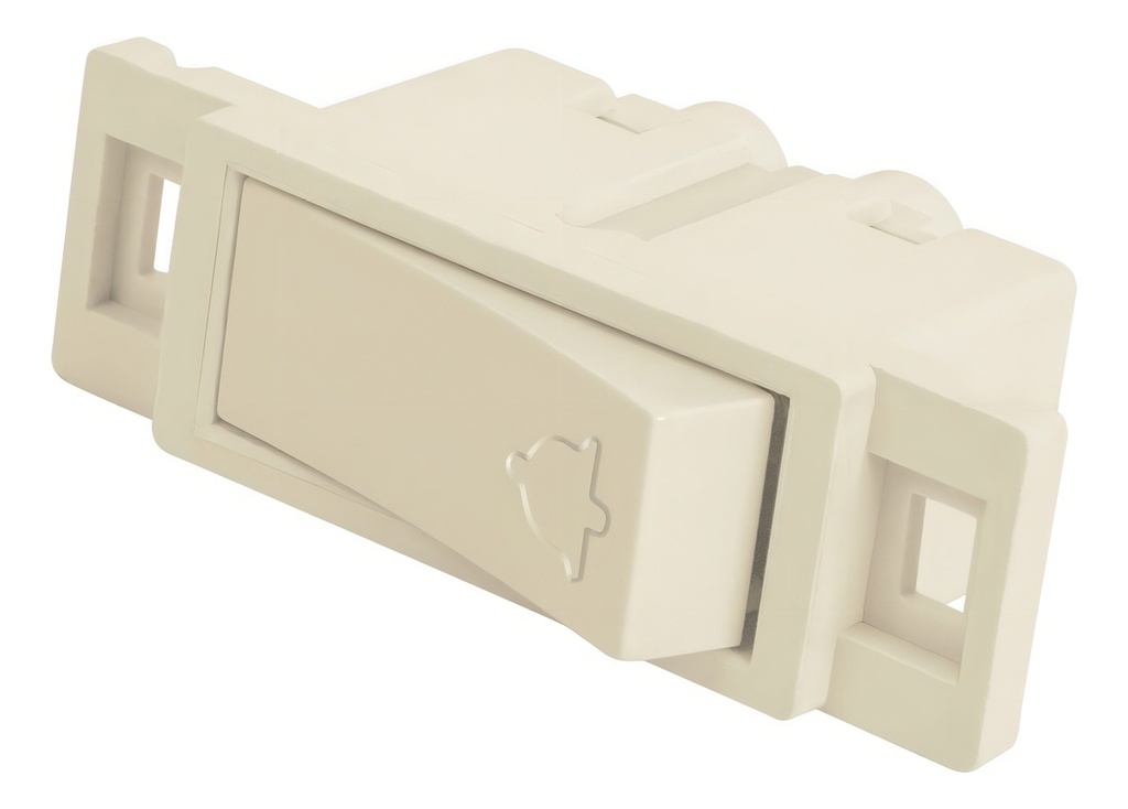 Apagador Timbre Voltech Apti-e Económica Marfil Policarbonato 1 Módulo