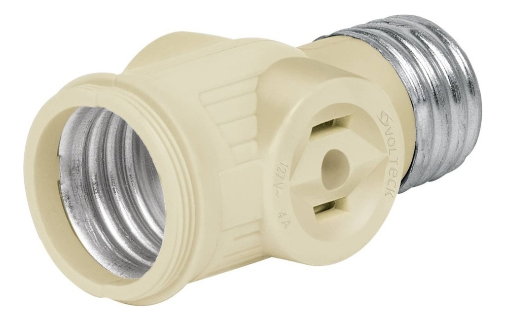 [TR-POBA-13] Portalámpara De Baquelita, Con Doble Contacto, Volteck