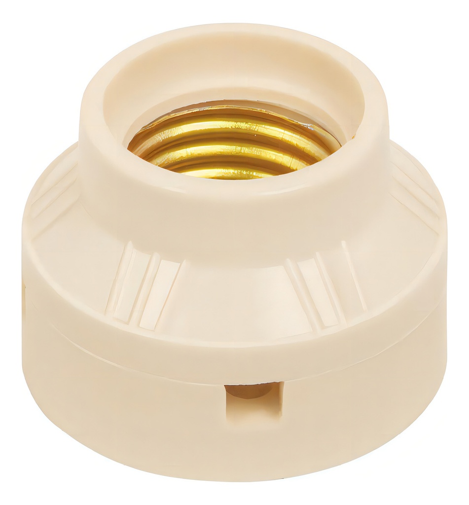Portalampara Baquelita 2" Voltech 46517 Color Blanco