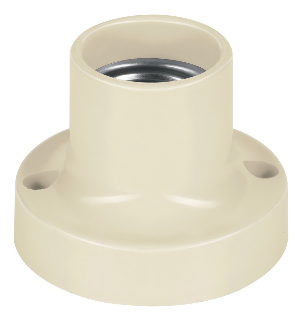 Portalampara Baquelita 2'' Voltech 46518 Color Blanco