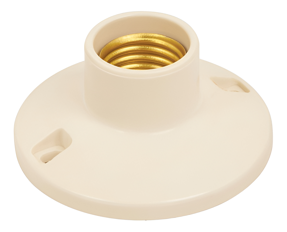 Portalampara Voltech Blanco Baquelita E26 E27 Popl-10 Interior