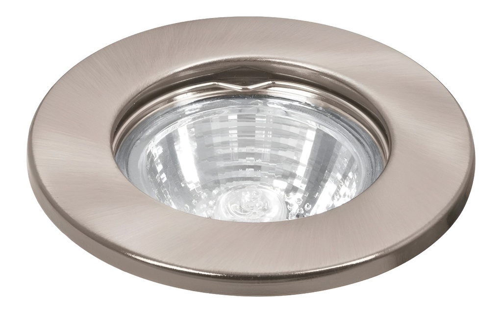 Empotrado Fijo Satín Para Mr16 Volteck 46614 No Incluye Lampara Gris