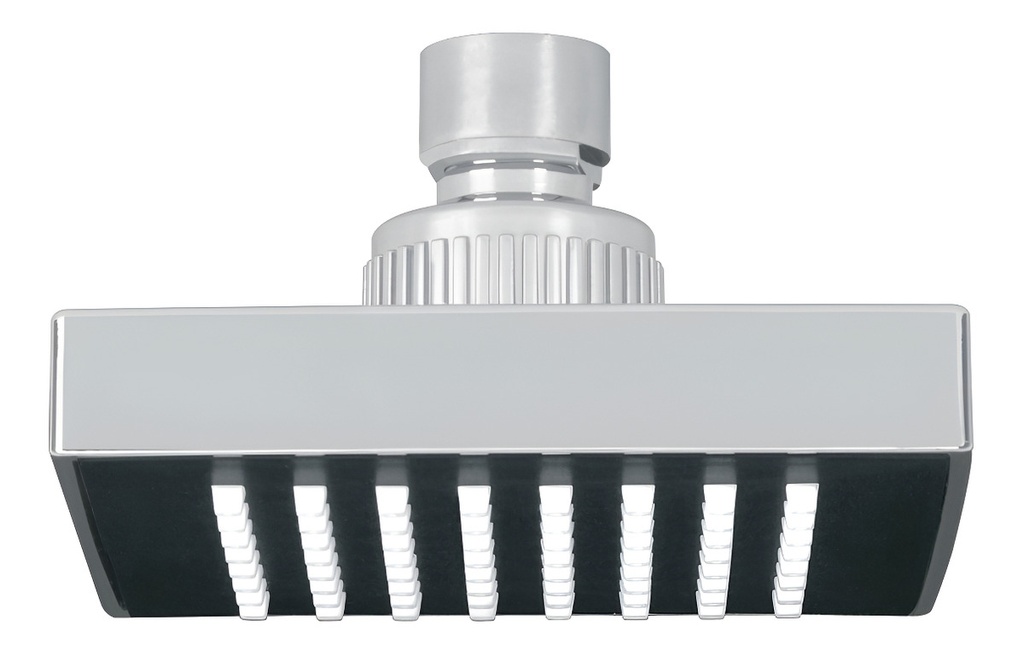 [TR-R-403S] Regadera Cuadrada 4 Abs, Sin Brazo, Cromo, Aqua Foset 46733 Acabado Cromo Color Cromo
