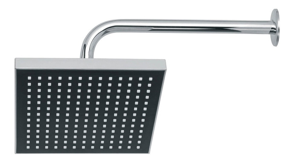 Regadera Cuadrada Abs 8'' Cromo Foset 46736 Acabado Cromado Color Plateado