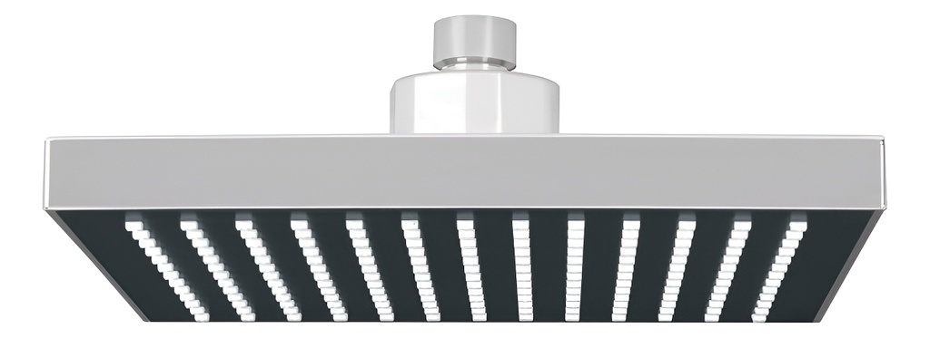 Regadera Cuadrada Abs 8" Cromo Sin Brazo, Foset 46737