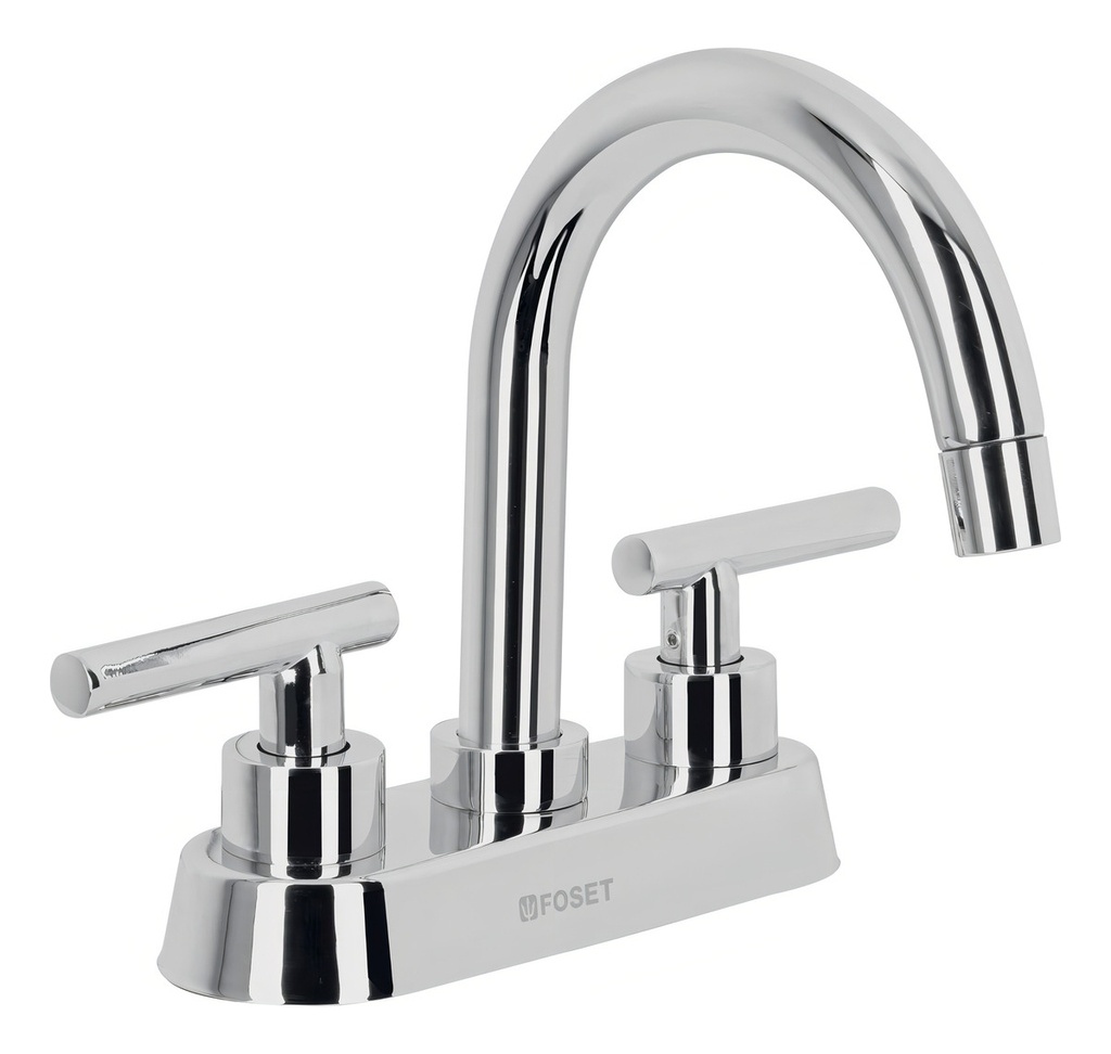 Mezcladora P/lavabo Maneral Palanca Cromo Tubig Foset 46750 Acabado Cromado