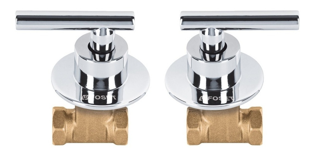 Juego Manerales Palanca, Roscables Para Regadera, Cromo