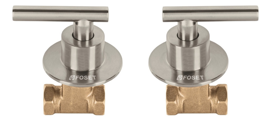 Manerales Palanca, Roscables P/regadera, Satín, Foset 46778 Acabado Satin Color Gris