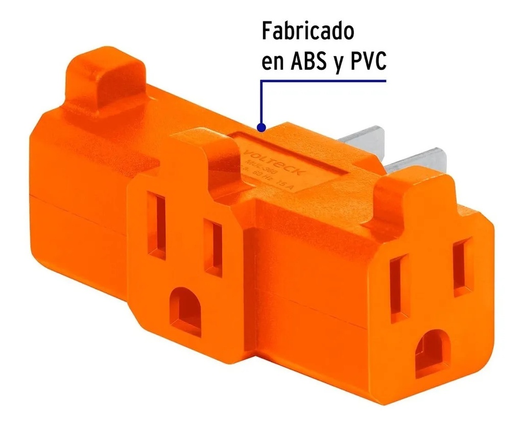 Multicontacto Triple Aterrizado 't' Reforzado Volteck 46804
