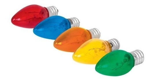 Focos Base E12 Colores 50 Pz Voltech 46822 Variado