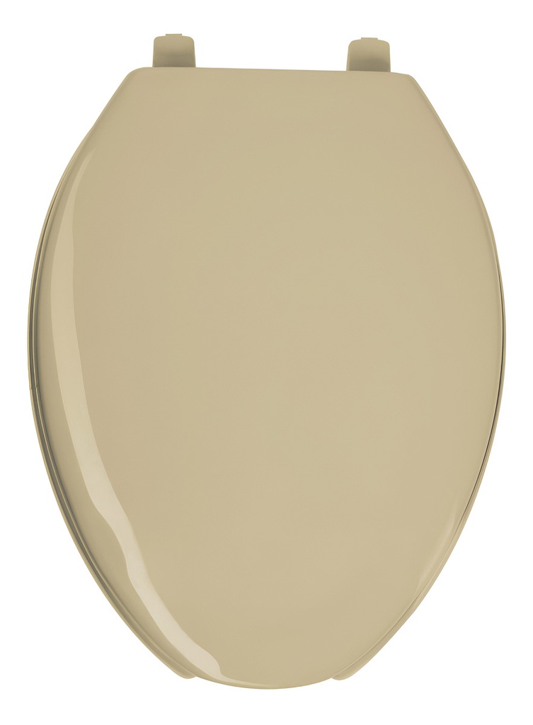 Asiento Para Inodoro Foset Awc-45 De Polipropileno Con Forma Ovalada Beige Liso