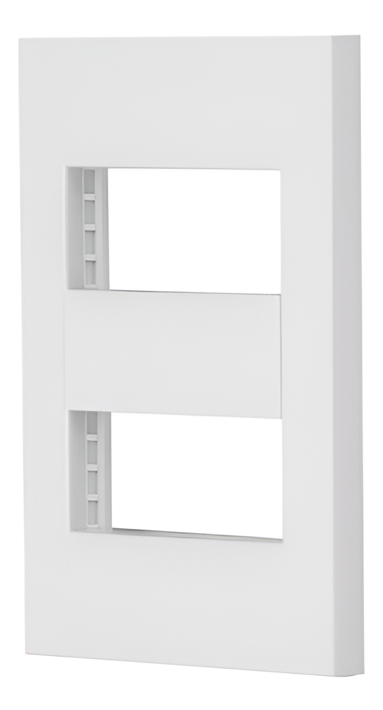Placa 2 Ventanas 1 Modulo Línea Española Volteck 47063