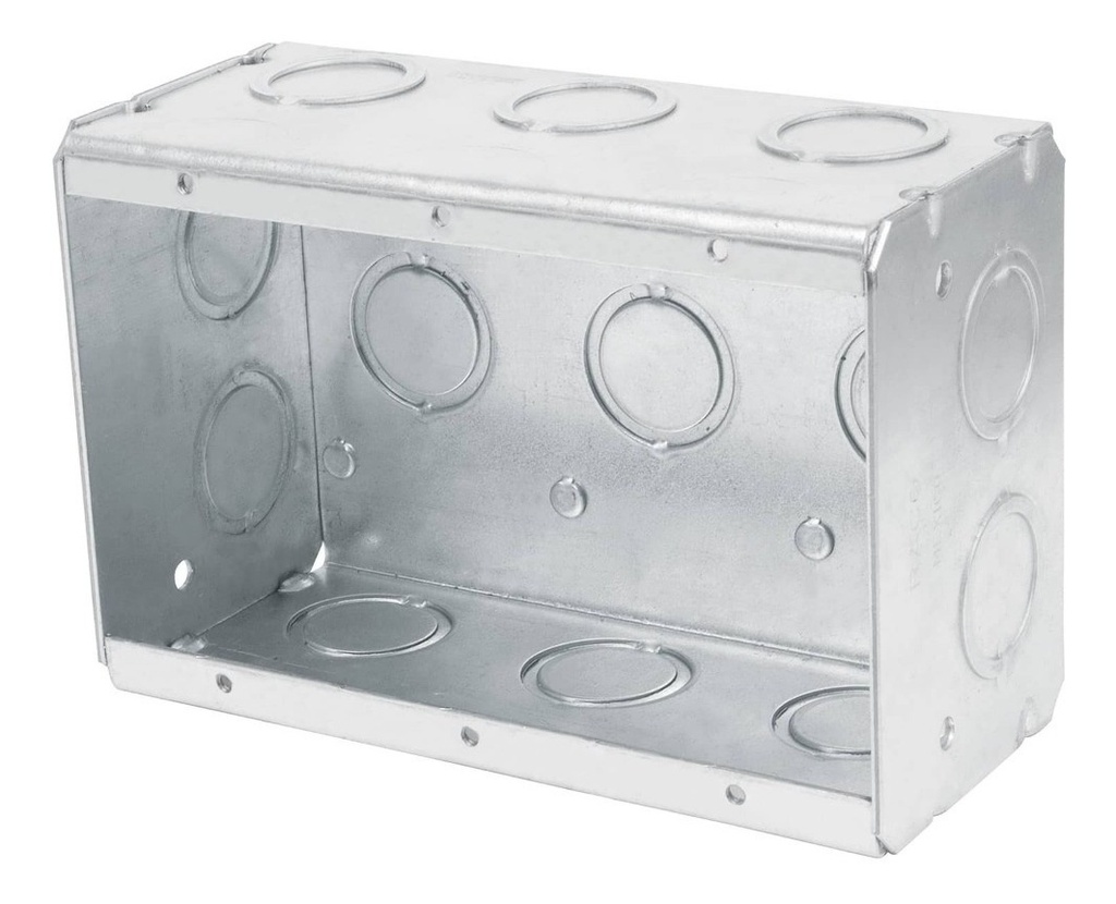 Chalupa 4'' X 6'' Acero Triple Voltech 47312 Color Gris