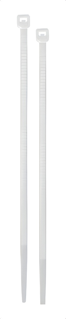 [TR-CIN-4025-M] Cincho Plástico, 40 Lb, 25 Cm, Bolsa 1000 Pz Volteck 47462 Color Blanco
