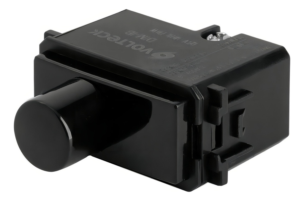 [TR-DIM-IN] Dimmer Giratorio Italiana Color Negro Volteck 47612
