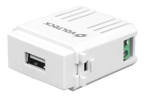 Modulo Puerto Usb Blanco Voltech 48109