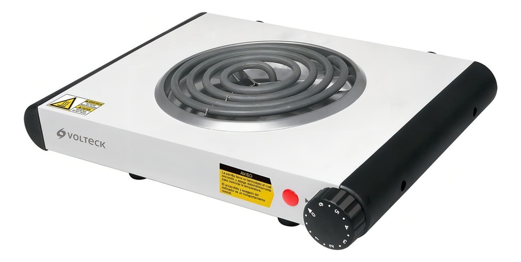 Parrilla Eléctrica De Resistencia, Blanca, Volteck 48126