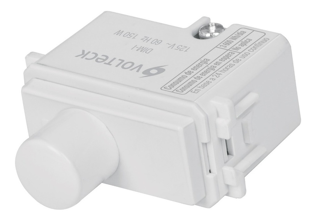 Dimmer Giratorio, Linea Italiana, Color Blanco /12