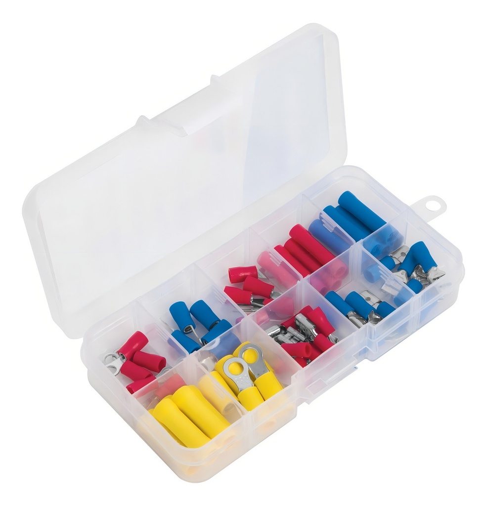 Terminales Aisladas Para Cable Kit 55 Piezas Volteck 48142
