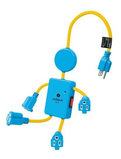 Multicontacto 4 Entradas 'niño' Voltech 48182