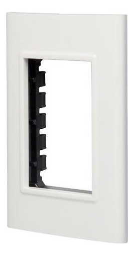 Placa 3 Ventanas Blanco Oslo Voltech Pptr-ob Abs 77x113mm