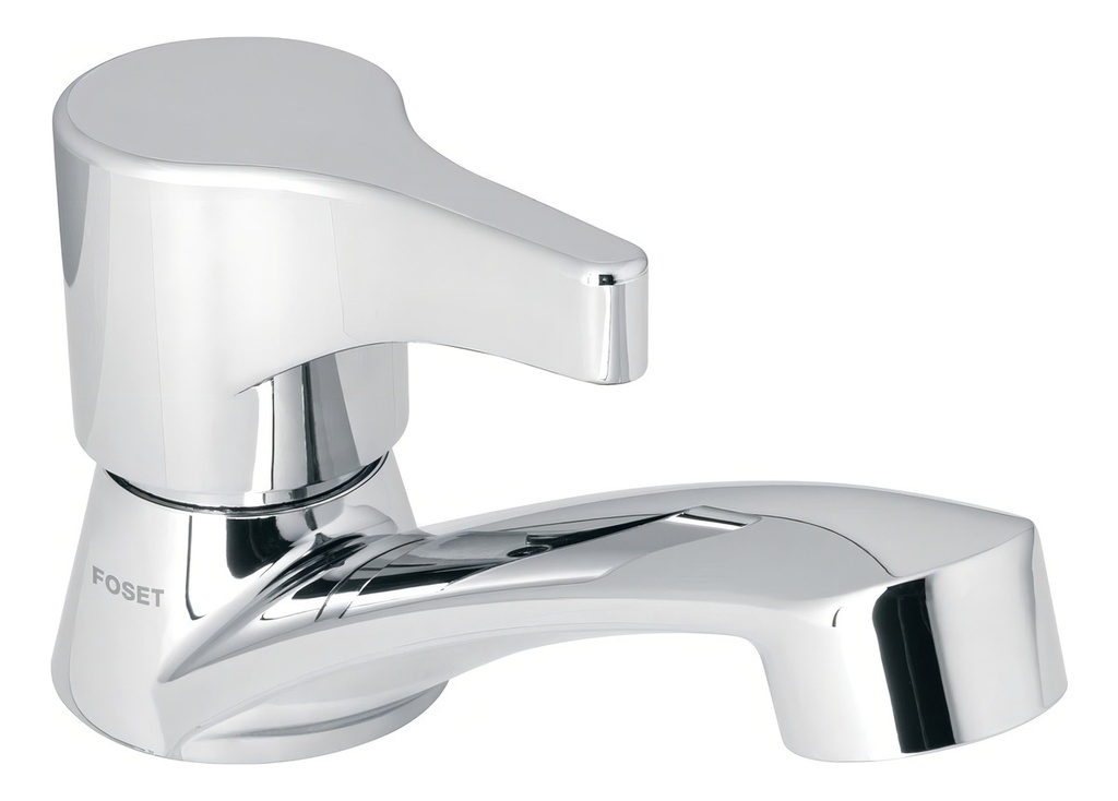 Llave Individual Para Lavabo Abs Maneral Palanca Foset 48381 Acabado Cromado
