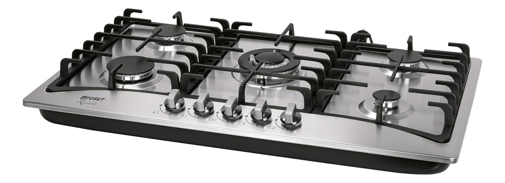 [TR-PAE-905GA] Parrilla Estufa Gas Lp O Natural Acero Inoxidable 4 Q. Foset
