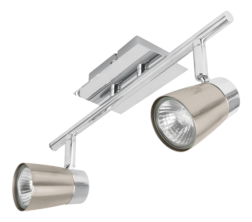 Luminario De Sobreponer Con 2 Spots Base Gu10, Volteck No Aplica