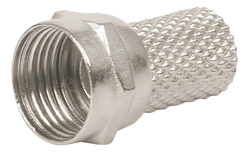 Bolsa Con 4 Conectores Coaxiales Rg 6 De Enroscar, Volteck