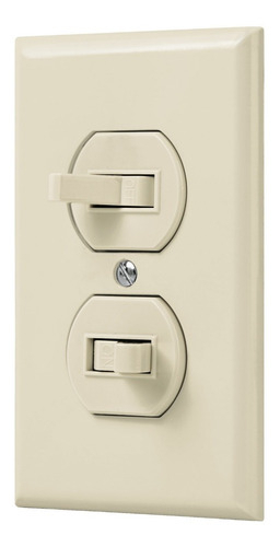 Placa Armada 2 Interruptores Sencillo Standard Volteck 48492