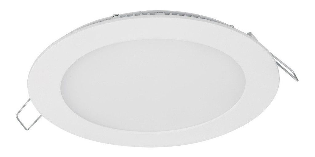 Luminario LED Slim Empotrar Redondo 6500k 12w Volteck 48547 Blanco