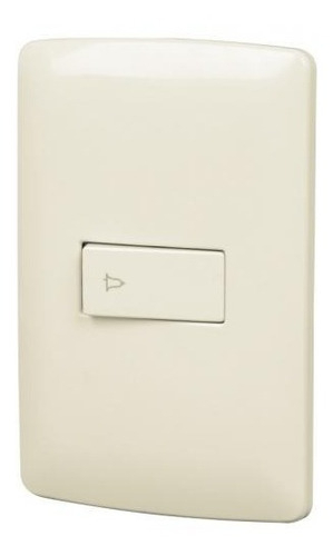 Placa Con Interruptor de Timbre Voltech Pa-ti-i Material Abs Polipropileno