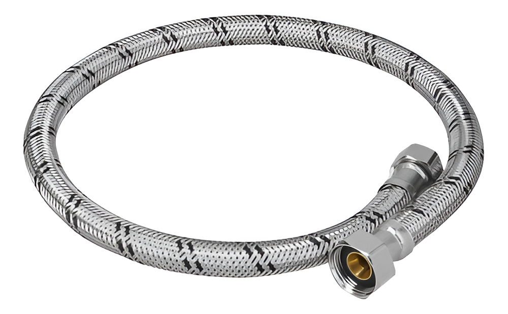 Manguera Ace. Inox. Boiler 1/2'' X 3/4'' 80 Cm Foset 49134 Color Gris